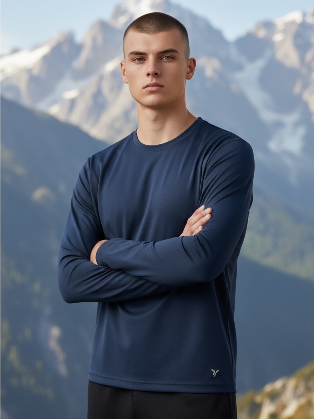 Old Navy Active Core Men’s Navy Long Sleeve Shirt Size L NWT